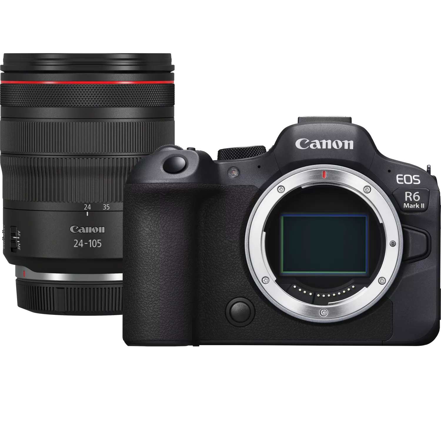 Canon EOS R6 Mark II 24MP Mirrorless Camera + RF 24-105mm f/4L IS USM Lens Kit